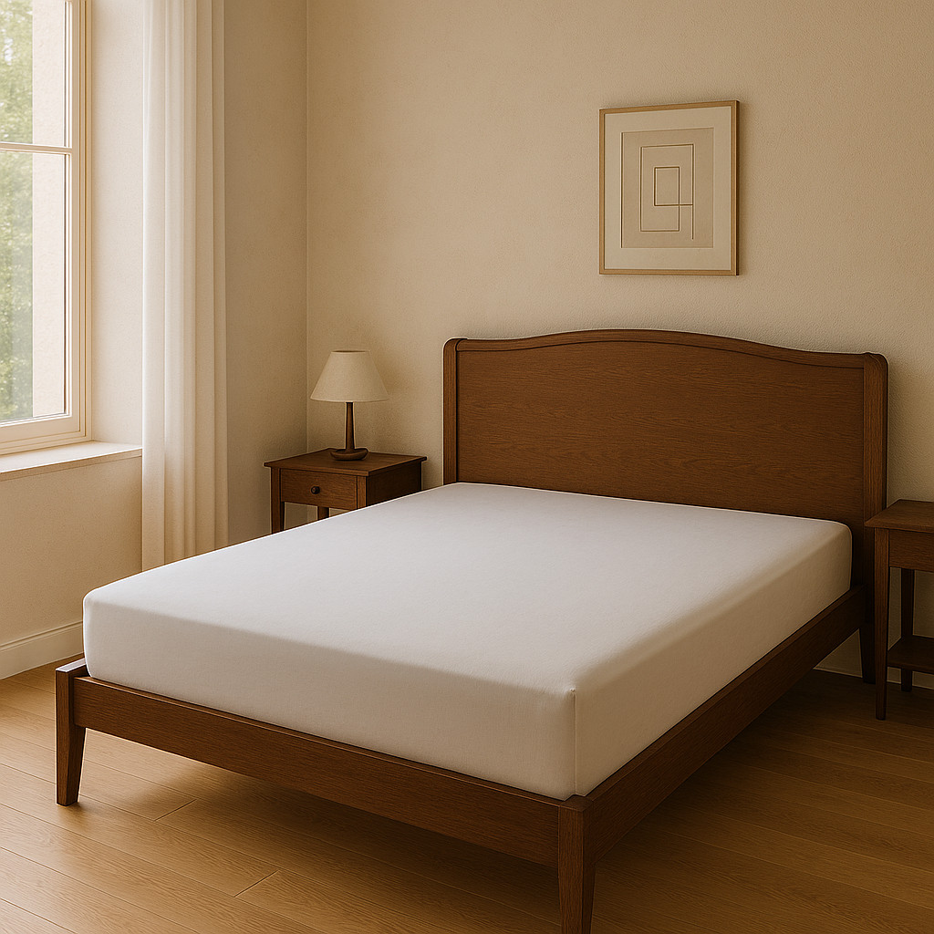 Fitted Sheet – 100% Ranforce Cotton, OEKO-TEX® Certified, 144 TC – White
