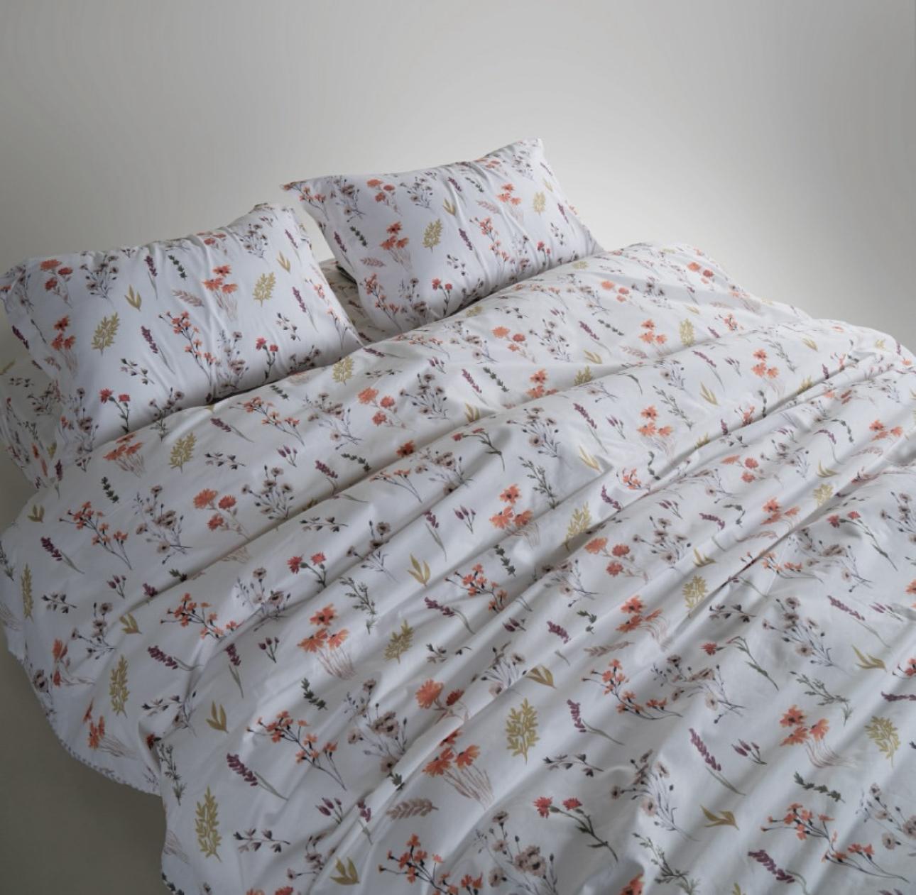 Floral Dance Bedding Set | OEKO-TEX® Certified Pure Cotton Duvet Set – 144 TC