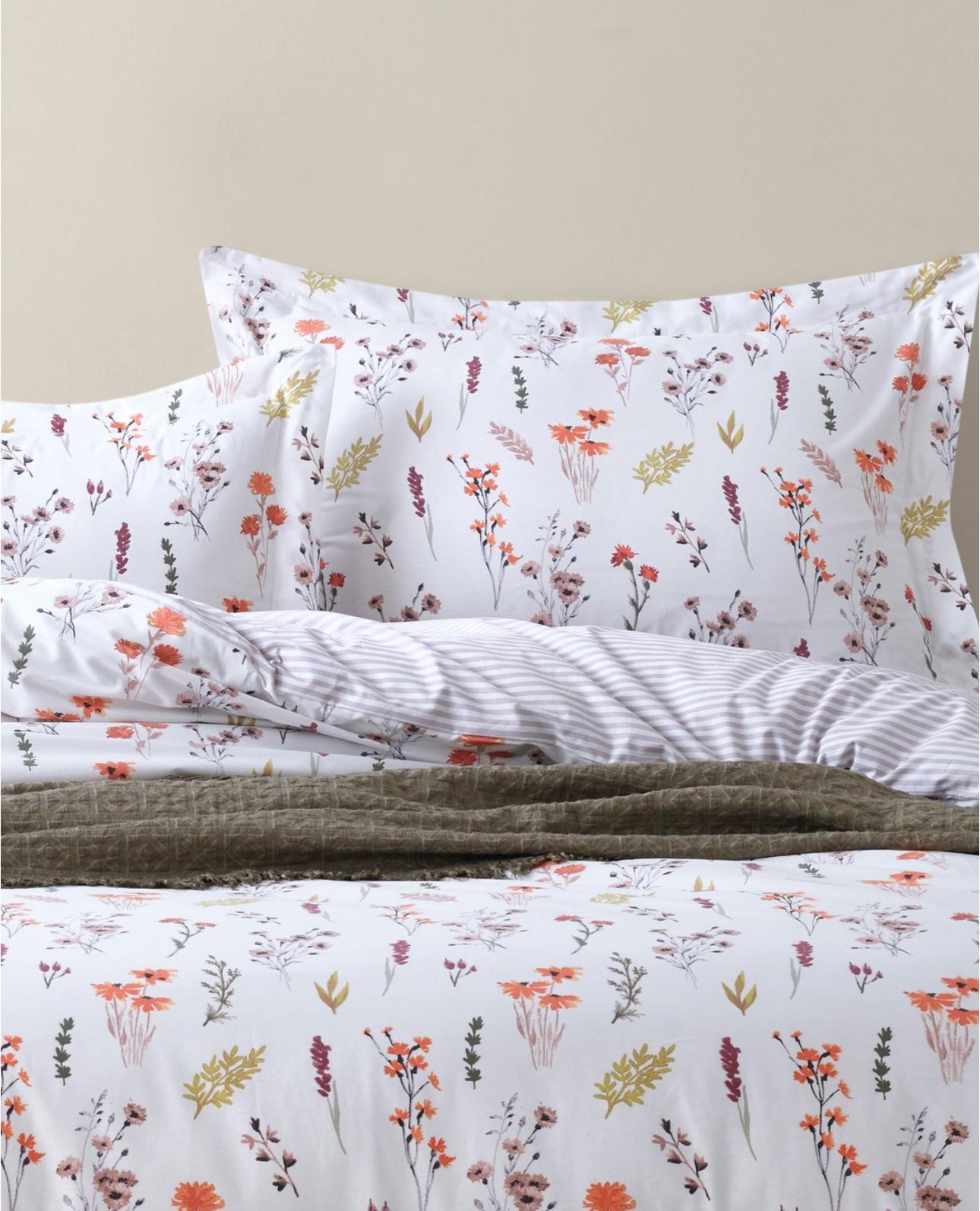 Floral Dance Bedding Set | OEKO-TEX® Certified Pure Cotton Duvet Set – 144 TC