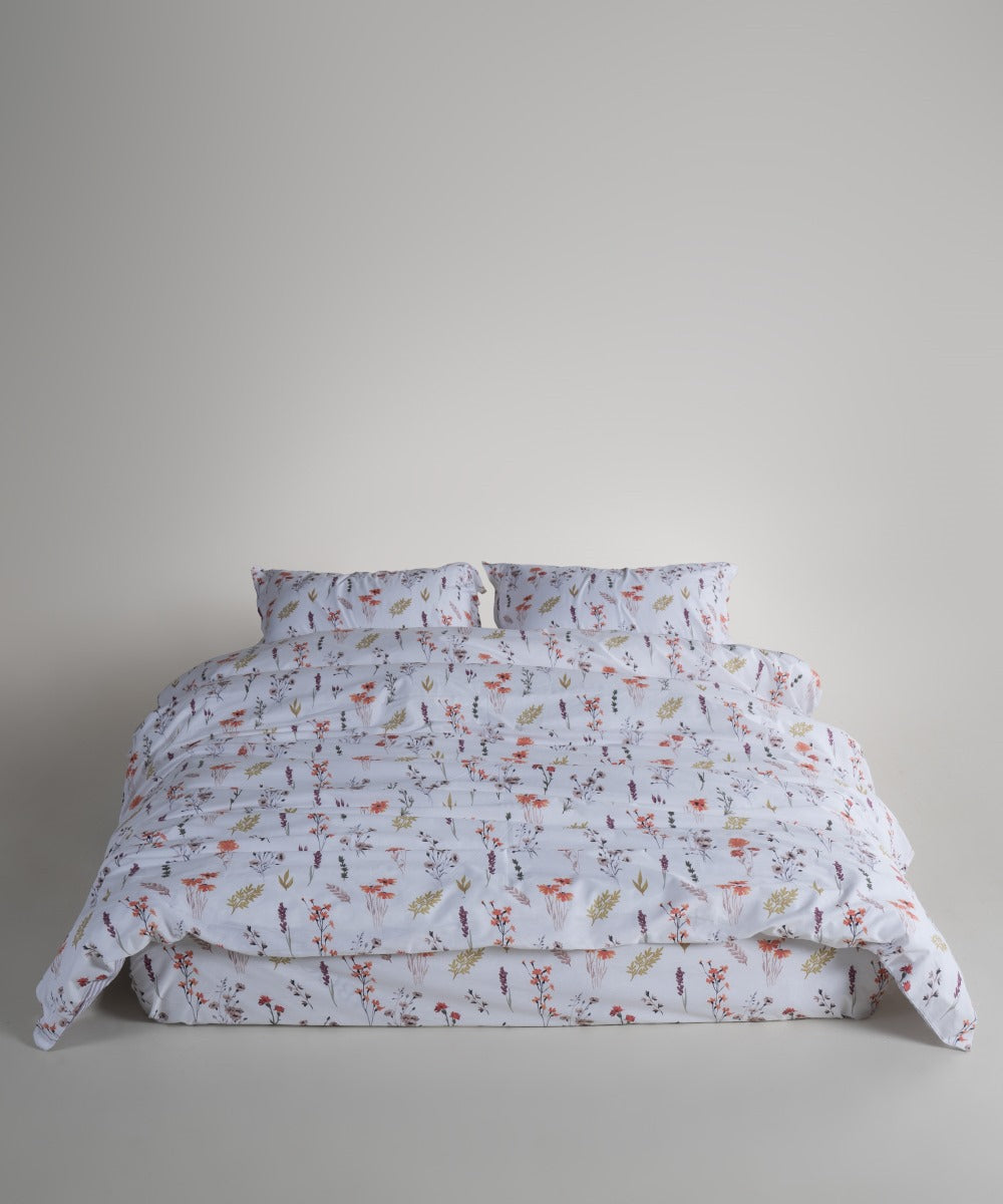 Floral Dance Bedding Set | OEKO-TEX® Certified Pure Cotton Duvet Set – 144 TC