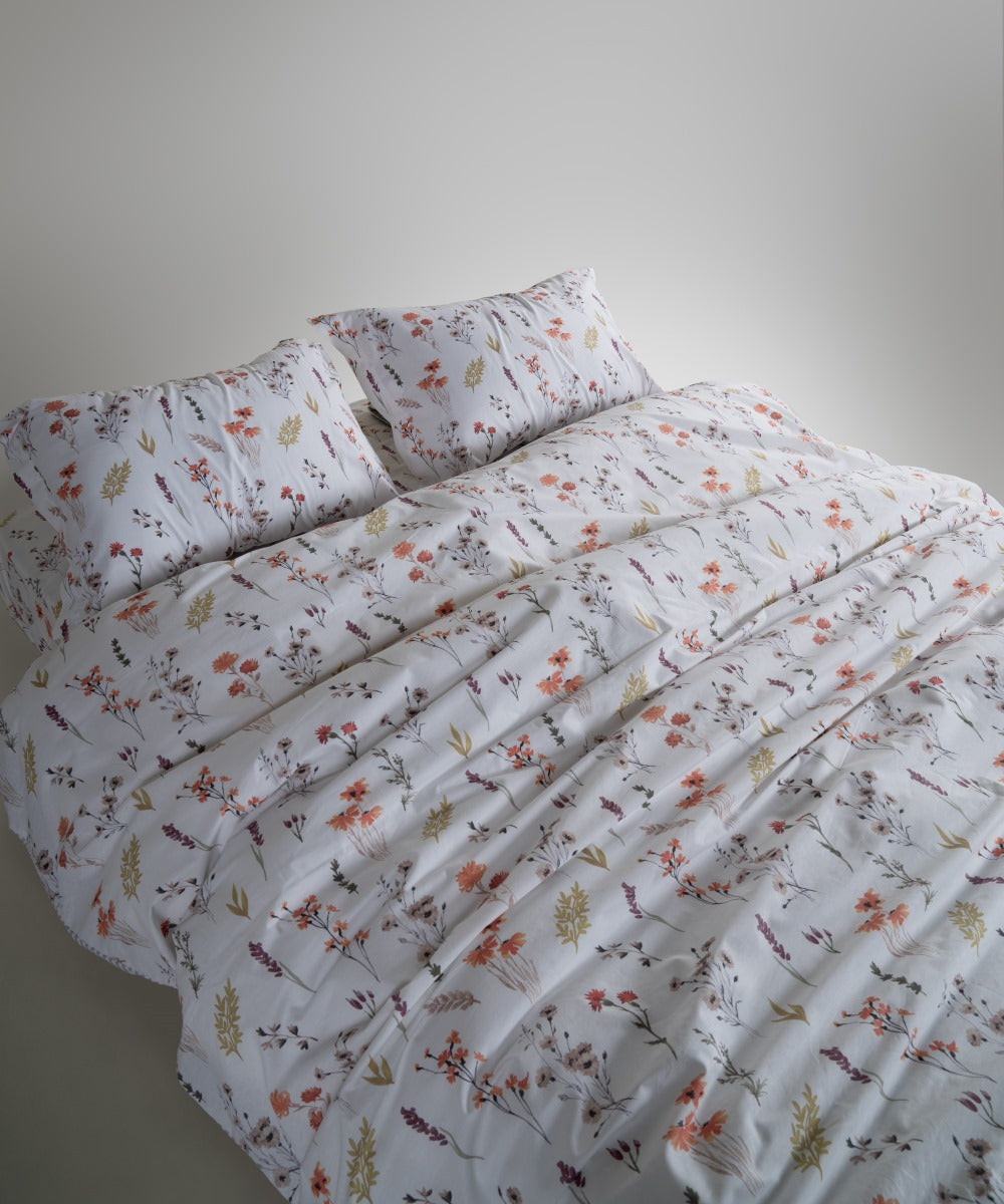Floral Dance Bedding Set | OEKO-TEX® Certified Pure Cotton Duvet Set – 144 TC