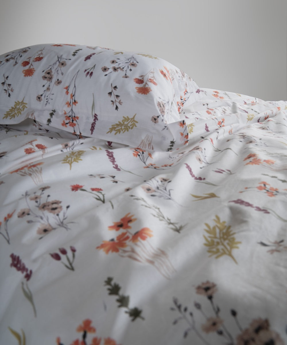 Floral Dance Bedding Set | OEKO-TEX® Certified Pure Cotton Duvet Set – 144 TC