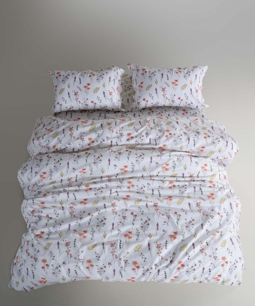 Floral Dance Bedding Set | OEKO-TEX® Certified Pure Cotton Duvet Set – 144 TC
