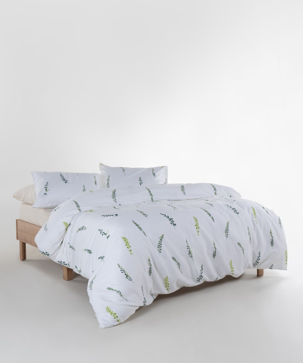 Olive Meadow | 210 TC Sateen Duvet Cover Set – OEKO-TEX® Certified