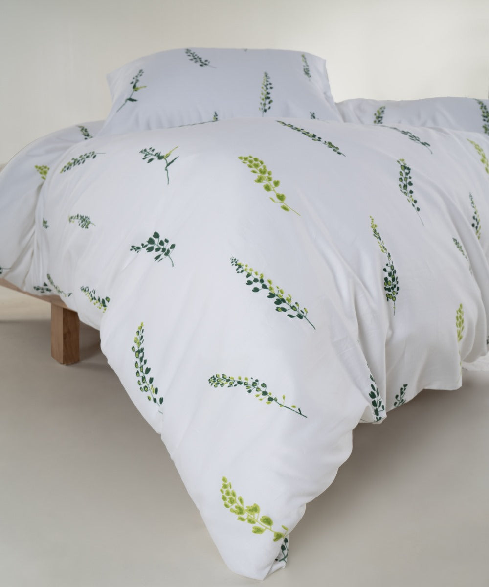 Olive Meadow | 210 TC Sateen Duvet Cover Set – OEKO-TEX® Certified