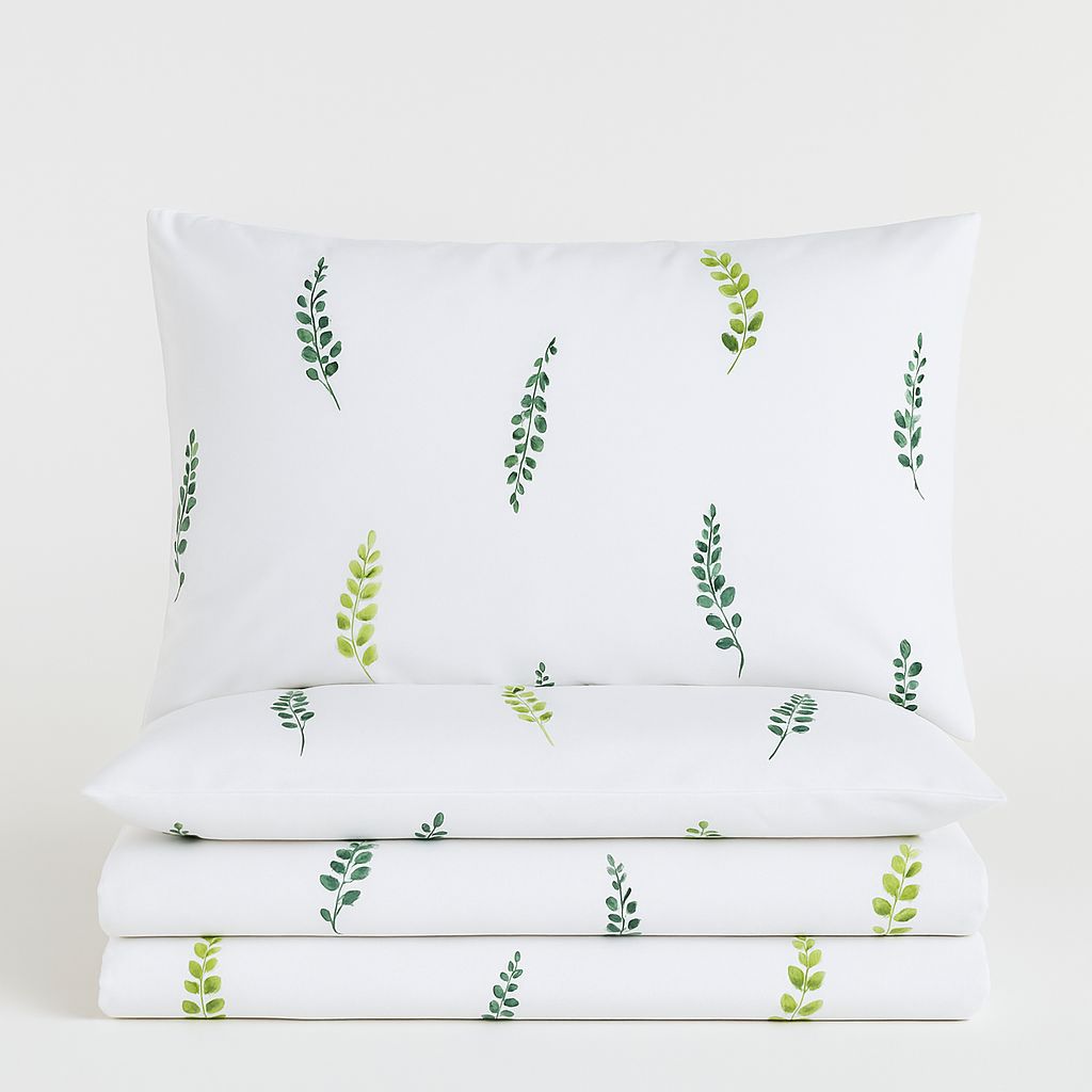 Olive Meadow | 210 TC Sateen Duvet Cover Set – OEKO-TEX® Certified