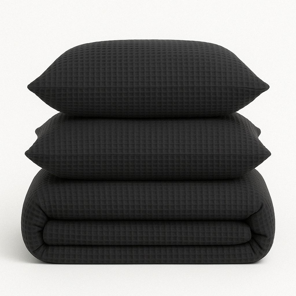 Luxury Waffle Textured Bedspread – 100% Cotton, Serene Hues | Mila Home