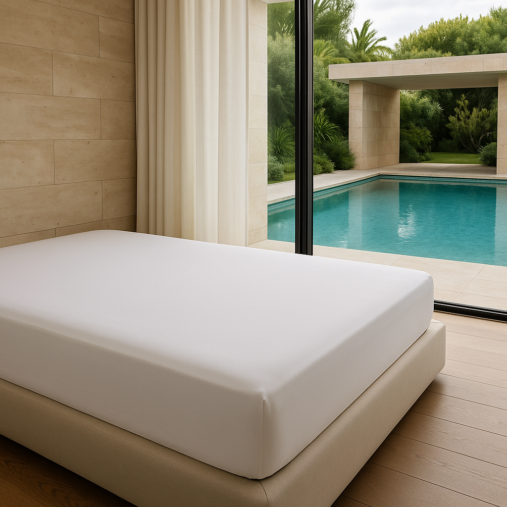 Fitted Sheet – 100% Ranforce Cotton, OEKO-TEX® Certified, 144 TC – White