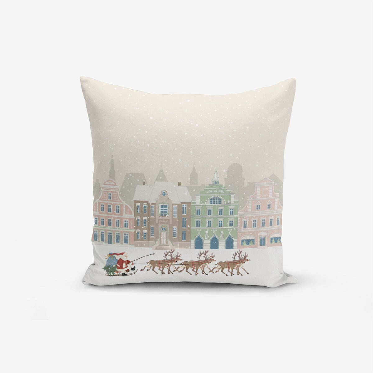 Christmas Decor 2 Pieces 18x18 inc 45x45 cm Modern Deer Throw Pillow Covers Set of 2 18x18 Designer Pillows Decorative Pillows Cushion Cover