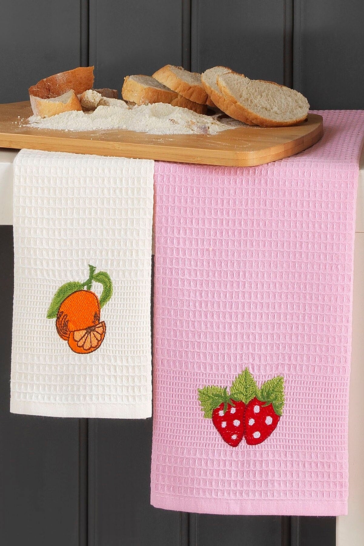 Luxury Kitchen Towels Set Of 8 Pieces - Dish Towel Set - Tea Towel/Polishing Cloth/Glass Cloth - Kitchen Tea Dish Towel Set - 100% Cotton