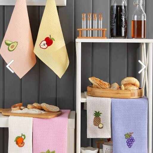Luxury Kitchen Towels Set Of 8 Pieces - Dish Towel Set - Tea Towel/Polishing Cloth/Glass Cloth - Kitchen Tea Dish Towel Set - 100% Cotton