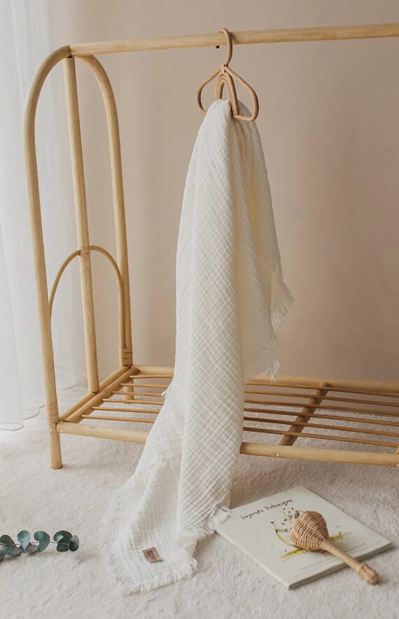 Muslin Blanket for Babies Soft & Breathable 4-Layer Swaddle | Organic Cotton | Perfect for Baby Shower Gift| Handmade with Love|Eco-Friendly