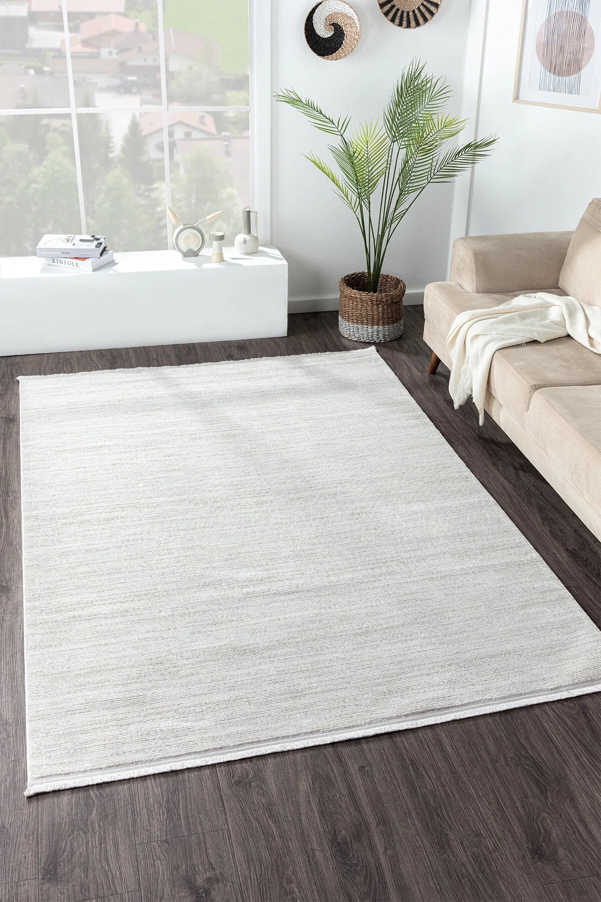 Grey Extra Soft Plush Area Rug – 30mm Thick Pile, 2500 gr/m² Premium Carpet
