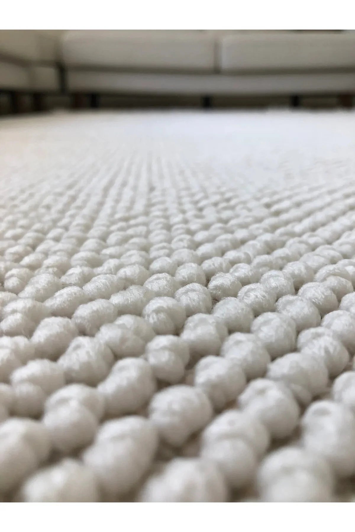 Modern Cream Bamboo Soft Area Rug – 13mm High Density Comfort– Pinterest Inspired Area Rug