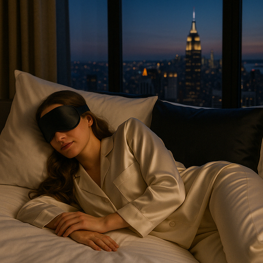 100% Certified Silk Eye Mask