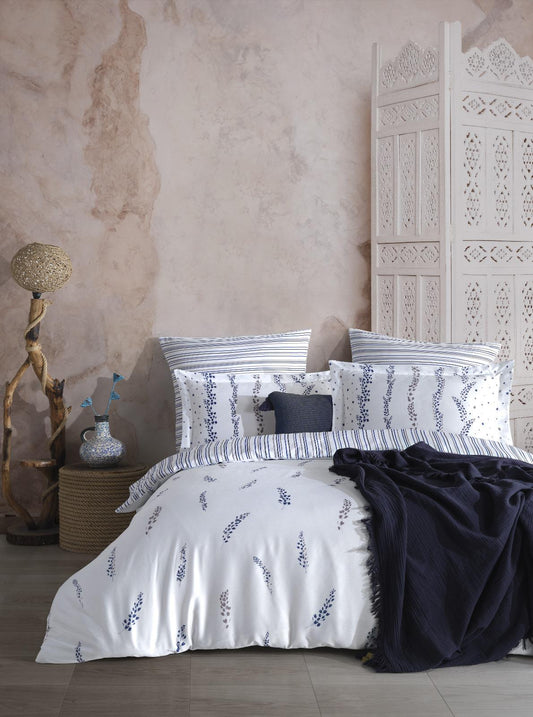 Blue Floral Edition | 210 TC Sateen Duvet Cover Set – OEKO-TEX® Certified