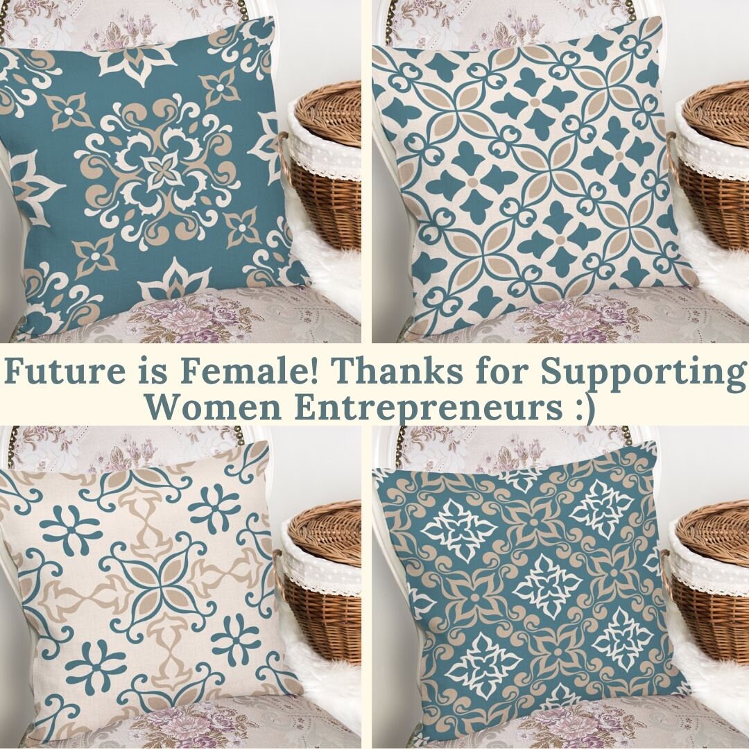 Bohemian Boho Retro Throw Pillow Covers Floral Throw Pillowcase Ikat Cushion Covers Mandala Moroccan Pillow Cases Modern Pillow Covers 18x18