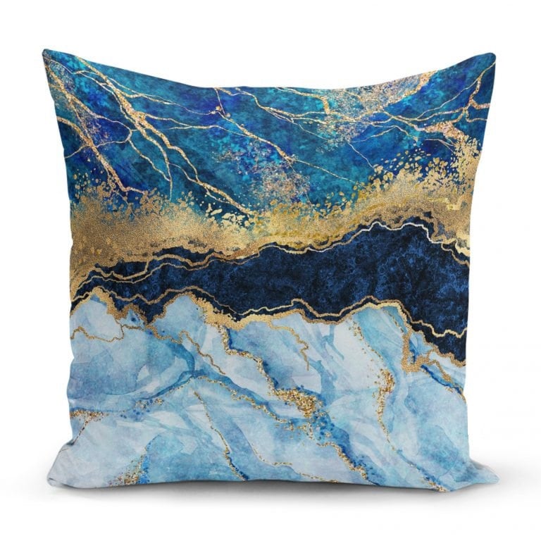 Blue Sky Set of 3 Pillow Cases, First Quality Fabric Throw Pillow Covers Indoor, Outdoor, Sofa, Living Room, Bedroom, Chair, Garden 45x45cm