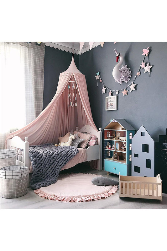 Pink Canopy,Bed Canopy,Bed Baldachin,Montessori Bed, Canopy Bed Curtains,Children's Mosquito Net,indigo Mosquito Net,French Quality Linen