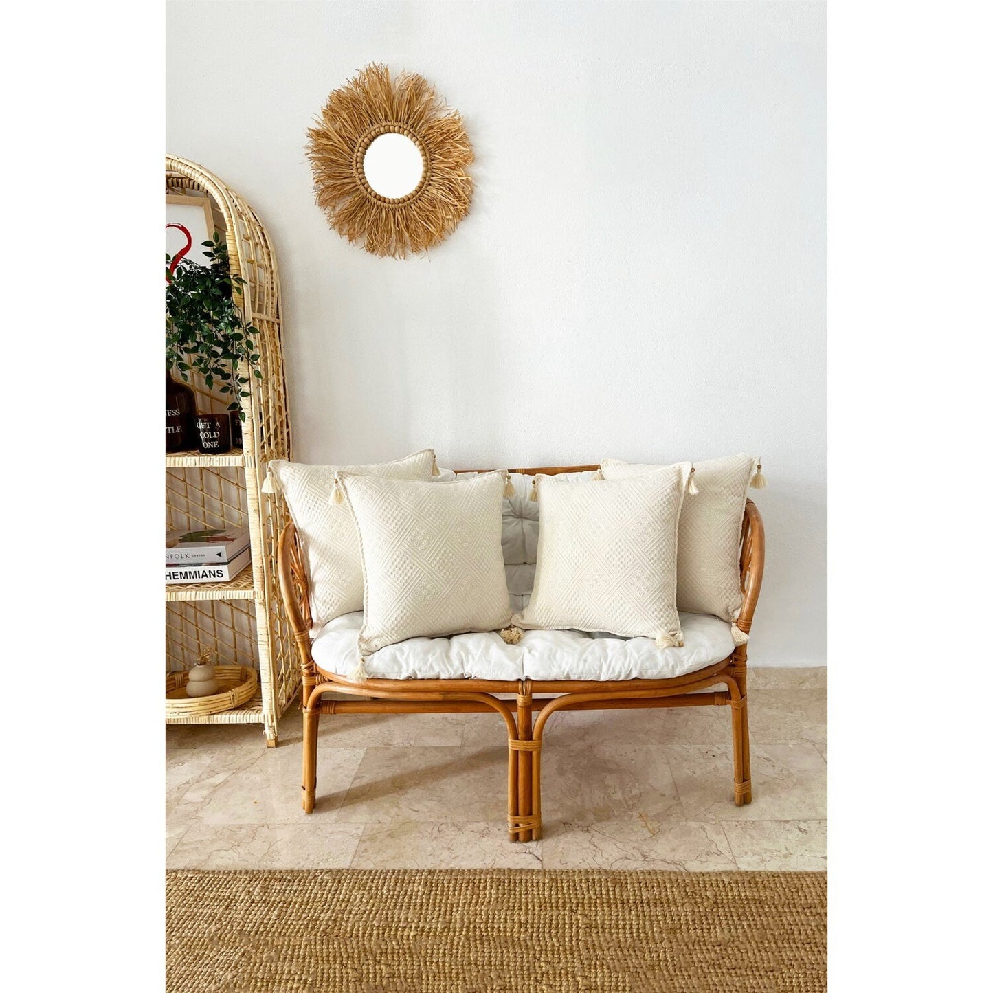 Premium Set of 4 Organic Cotton Pillow Covers | Soft, Modern, Sustainable, Stylish | 45x45 cm | Luxurious Home Decor for a Cozy Ambiance