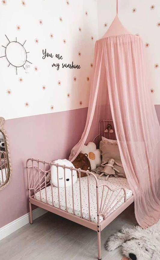 Pink Canopy,Bed Canopy,Bed Baldachin,Montessori Bed, Canopy Bed Curtains,Children's Mosquito Net,indigo Mosquito Net,French Quality Linen