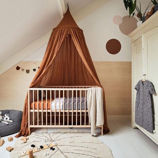 Caramel Canopy,Bed Canopy,Bed Baldachin,Montessori Bed, Canopy Bed Curtains,Children's Mosquito Net,indigo Mosquito Net,French Quality Linen