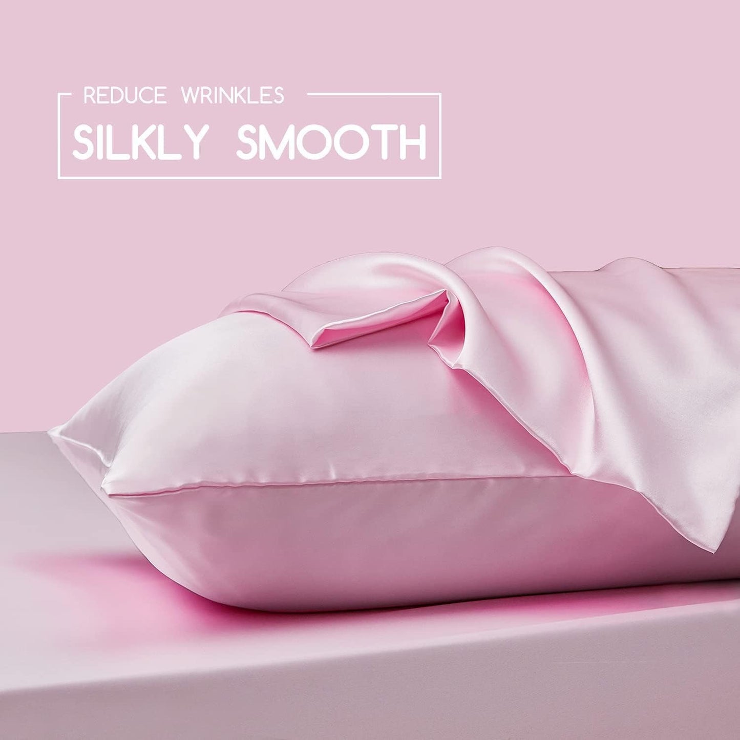 Luxury Satin Silky Soft Pillowcase No Bed Hair Face Wrinkles Anti Ageing No Fuzz Conserves Night Products Eye Mask 2 x eye masks&hairbands