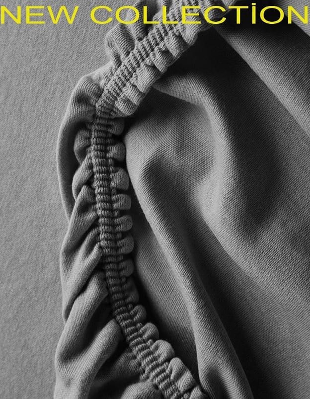 Black and Gray Modern Minimalist Bedding Set with Fitted Sheet - Single Size Bedroom Decor, Soft Fabric, Stylish Design Cotton Bedlinen Set