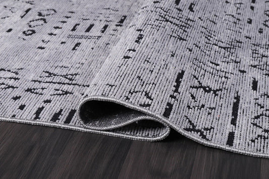 Luxury Scandi Style Modern Area Rug: Elegant Gray Color, Minimal Abstract Style, Minimal Designs / Timeless Modern Easy to Clean