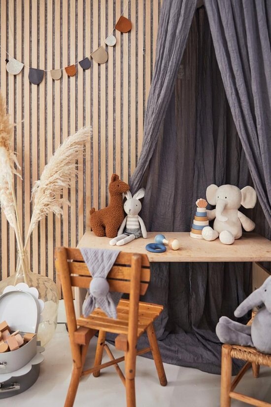 Gray Canopy,Bed Canopy,Bed Baldachin,Montessori Bed, Canopy Bed Curtains,Children's Mosquito Net,indigo Mosquito Net,French Quality Linen