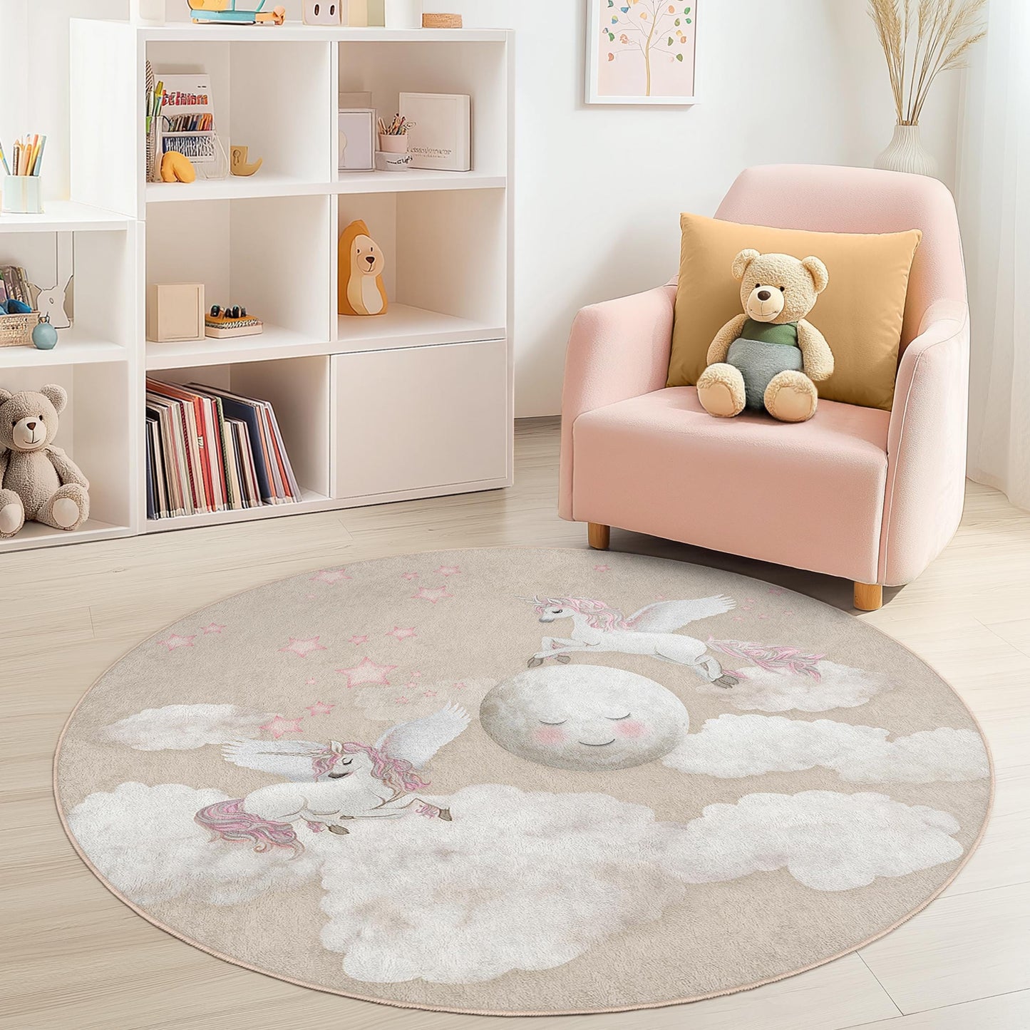 Dreamy Unicorn Kids Rug: Magical Nursery Play Mat