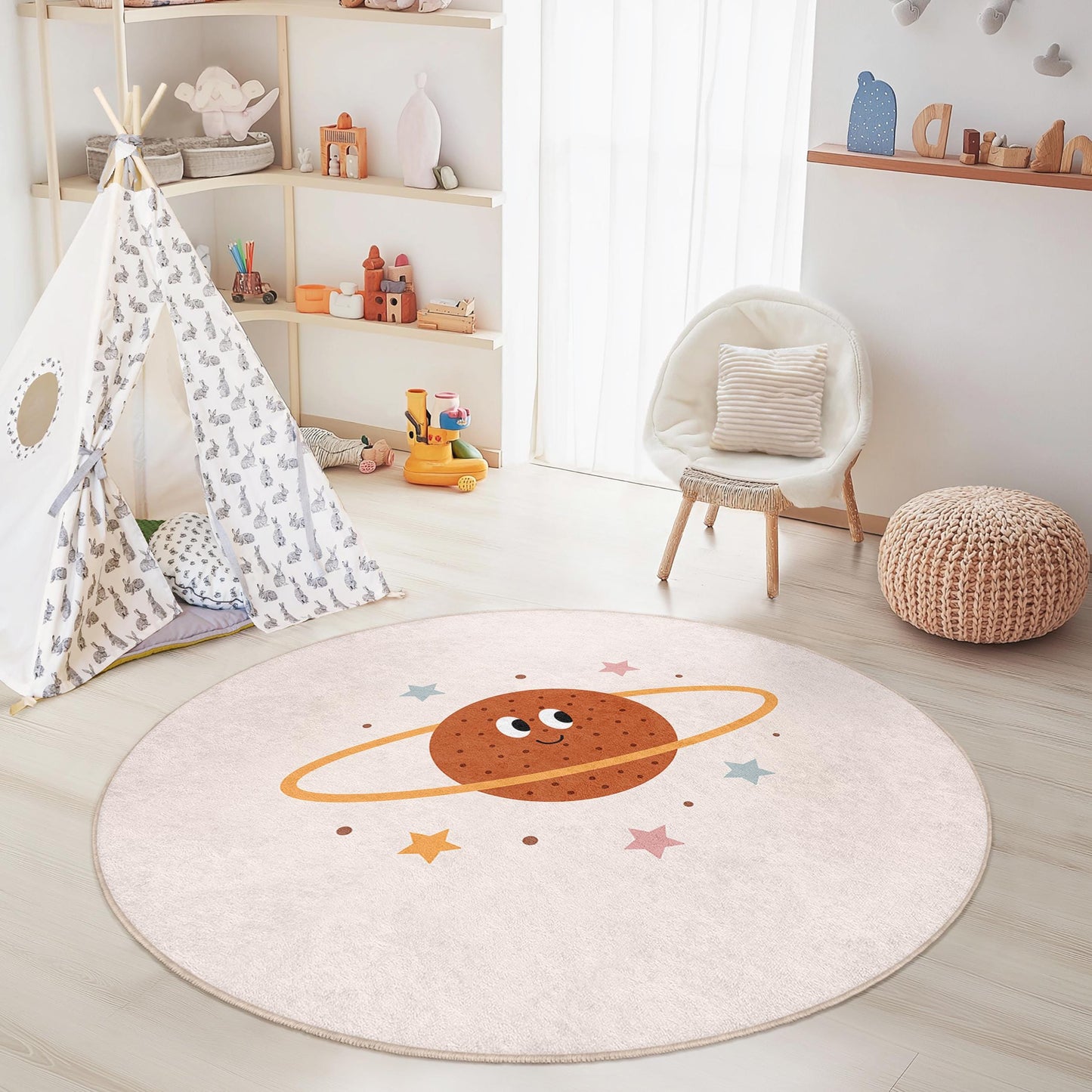 Planet Kids Rug: Soft Play Mat for Nursery & Playroom