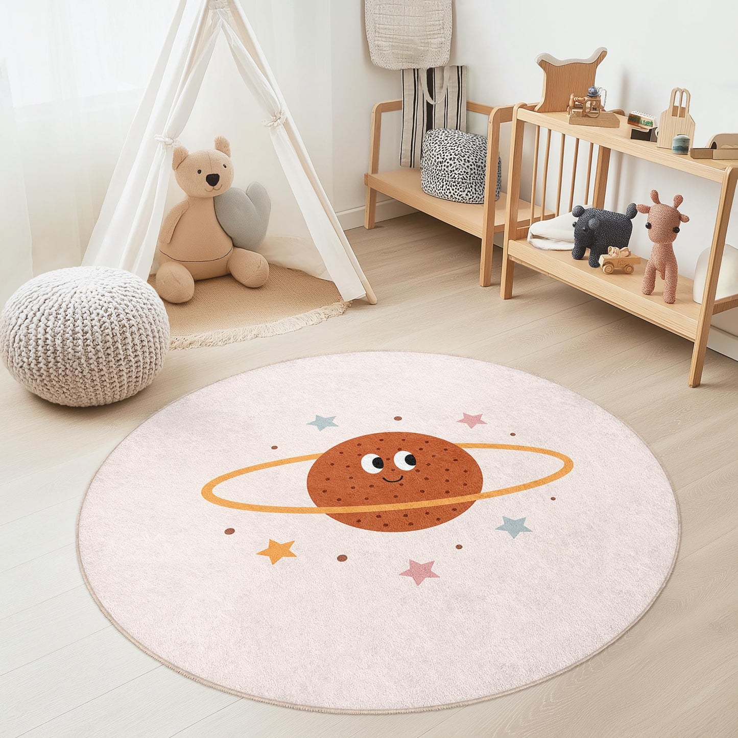 Planet Kids Rug: Soft Play Mat for Nursery & Playroom