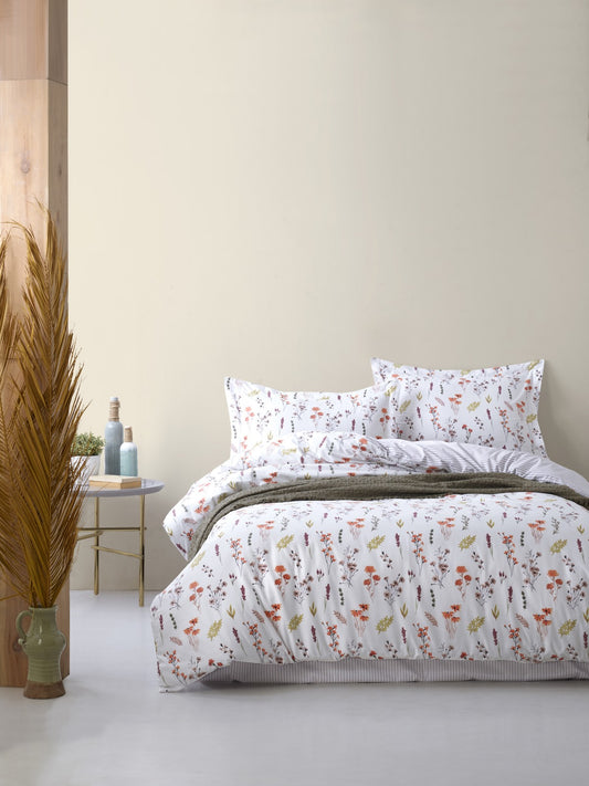 Floral Dance Bedding Set | OEKO-TEX® Certified Pure Cotton Duvet Set – 144 TC