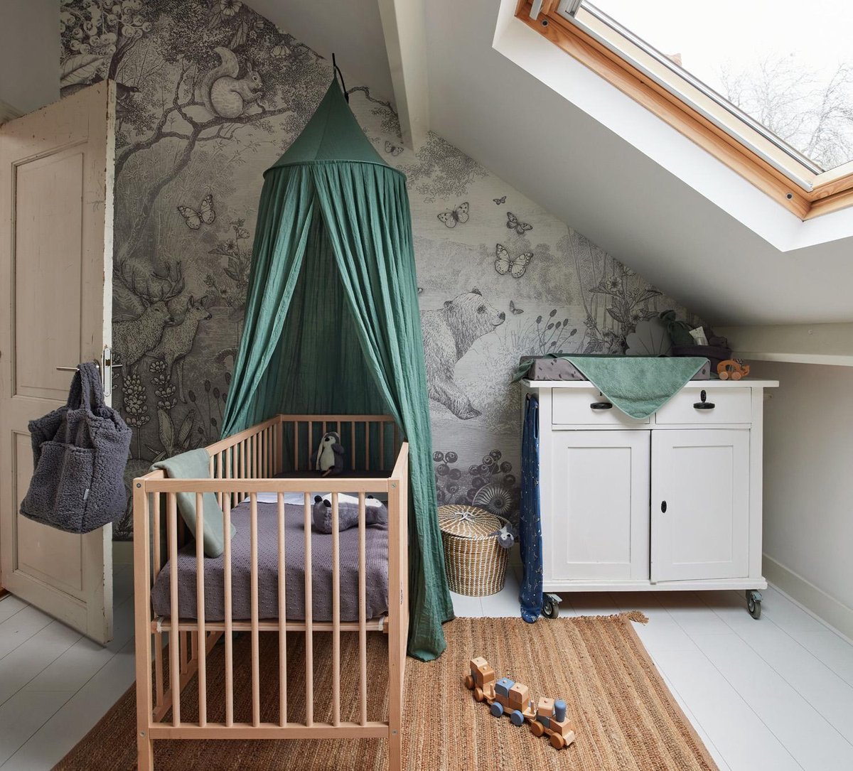 Kids Room Canopy,Bed Canopy,Bed Baldachin,Montessori Bed, Canopy Bed Curtains,Children's Mosquito Net,indigo Mosquito Net,French Linen